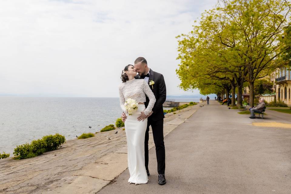Un baiser sur le quai