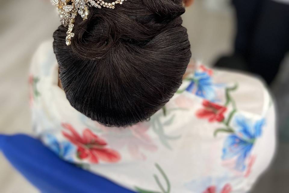 Chignon élégant