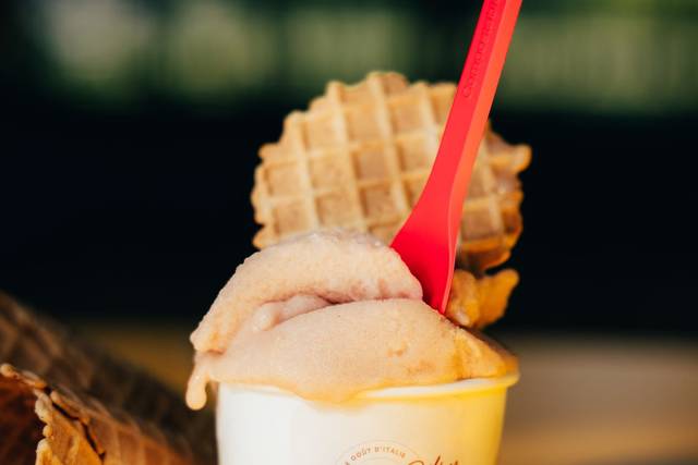 La glace en pot