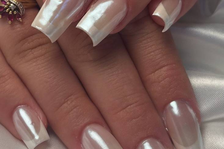 Miroir sur french blanche
