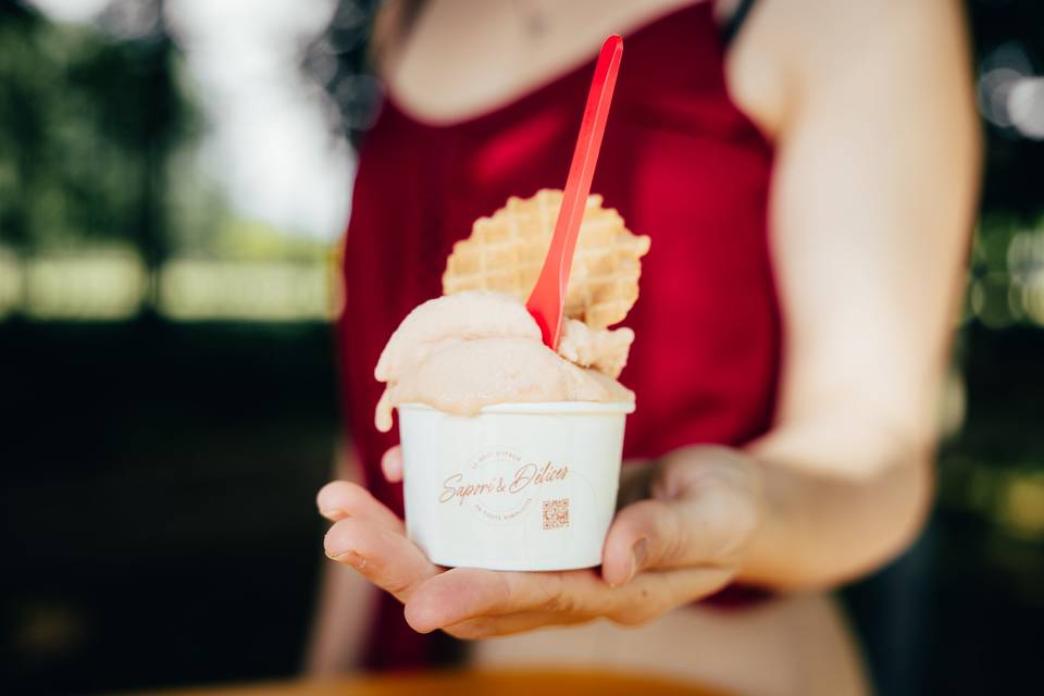 La glace en pot