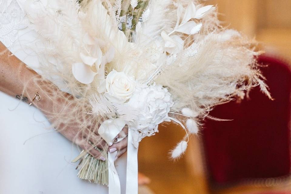 Bouquet de mariée stabilisés