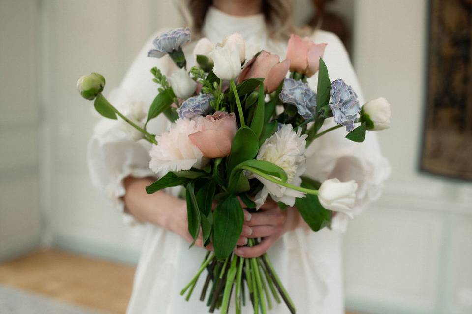 Bouquet de mariée moderne