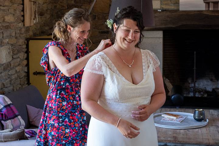 Préparatif de la mariée