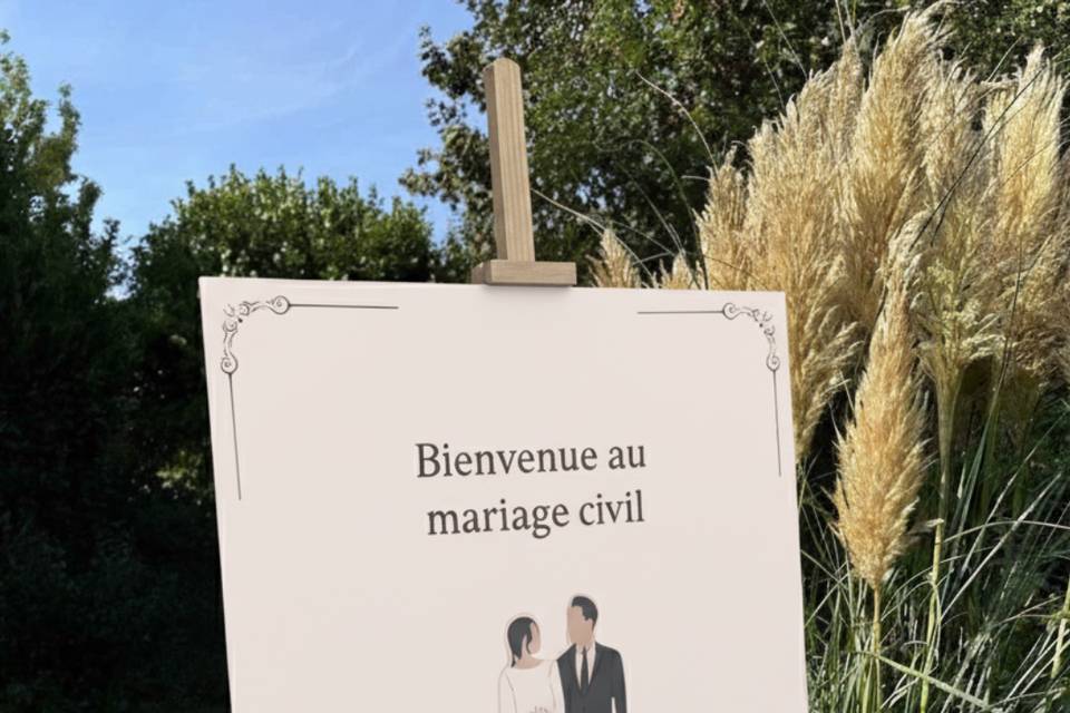Panneau de bienvenue