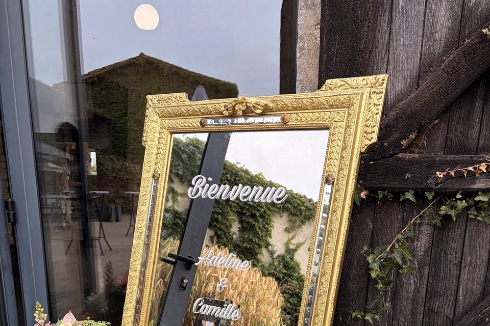 Décoration Miroir de bienvenue