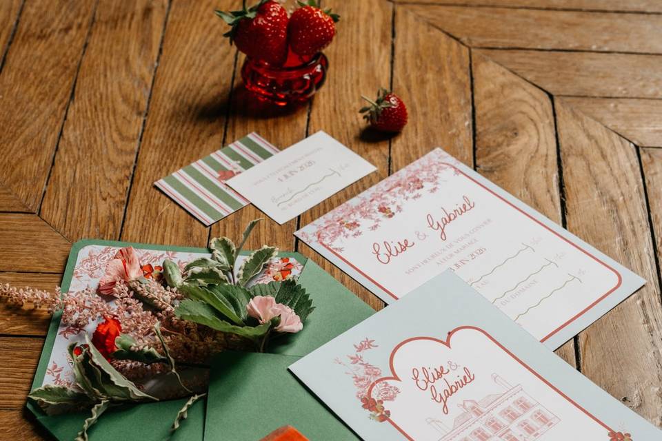 Flat lay papetrie