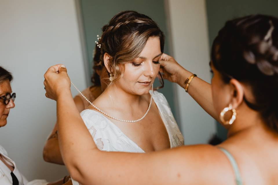 Préparation de la mariée