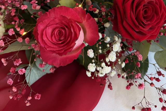 Camaïeu du rouge au rose