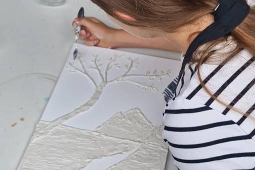 Tableau texturé