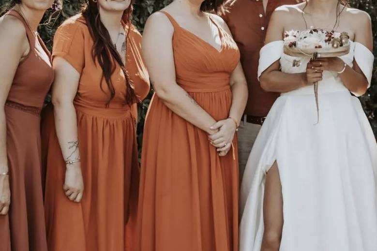 Maquillage de mariée et invitées