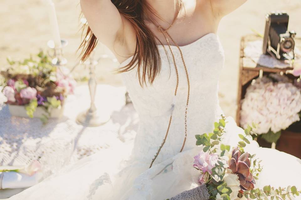 Mariage hippie chic