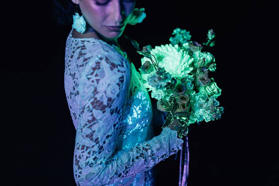 Mariage avec luminescence
