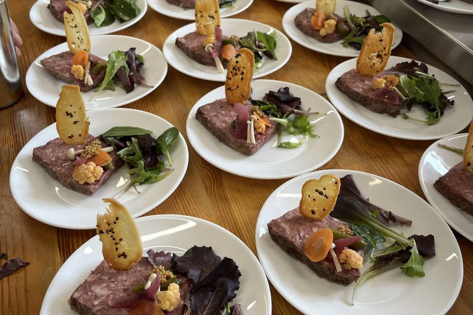 Terrine et condiments