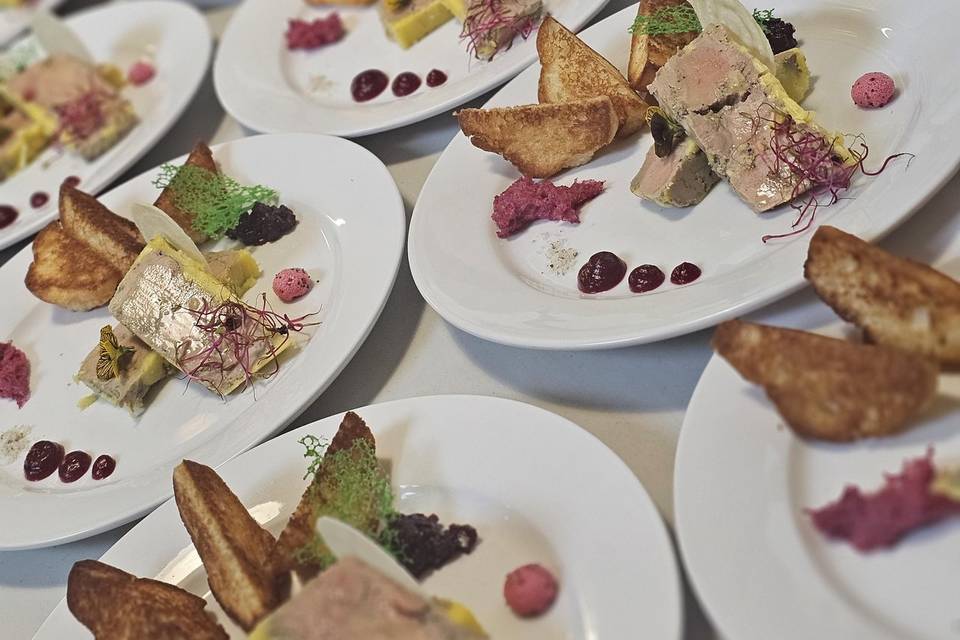 Foie gras et betteraves