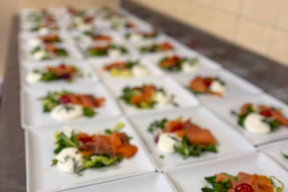 Mousse de chèvre saumon fumé