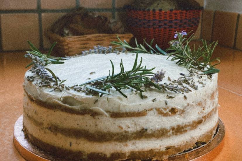 Layer cake lavande citron