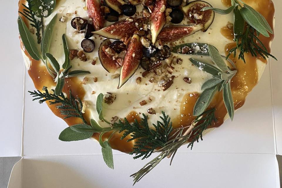 Layer cake goat cheese & figue
