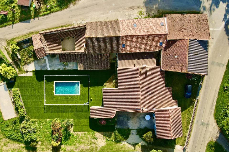 Vue aérienne du domaine