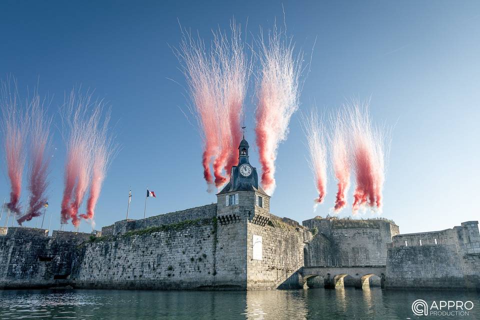 Feu d'artifice de jour
