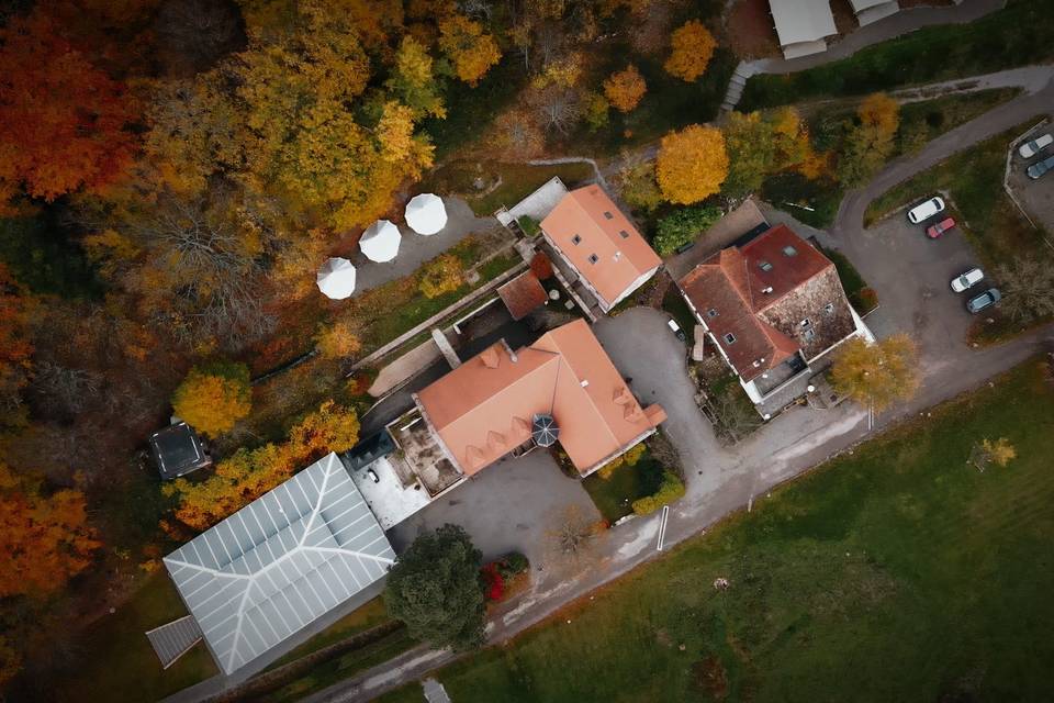 Le domaine vu du ciel