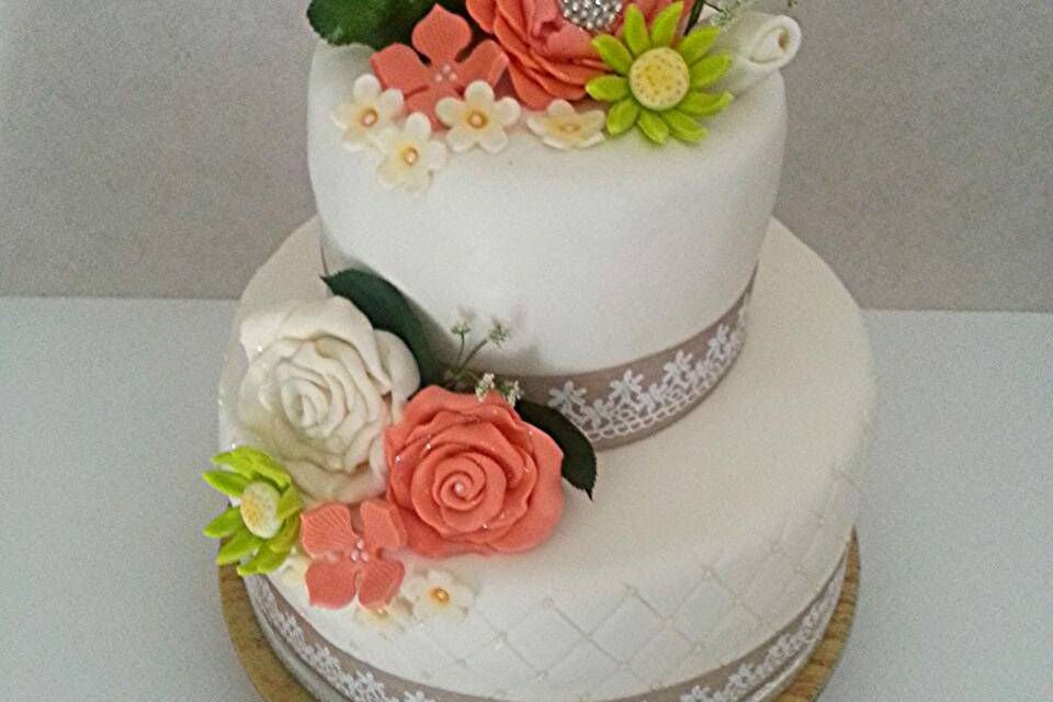 Wedding cake thème champêtre