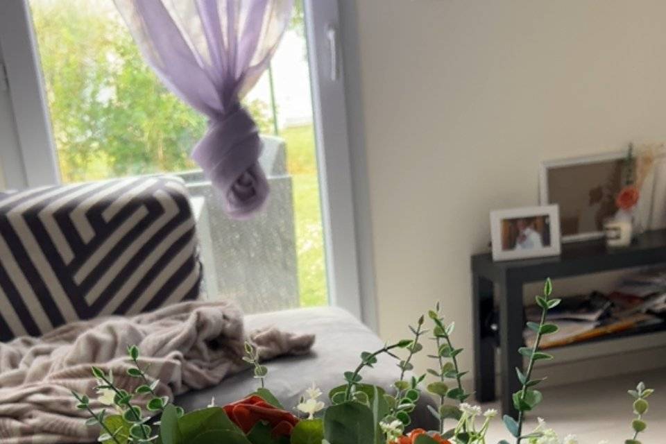 Préparation centre de table