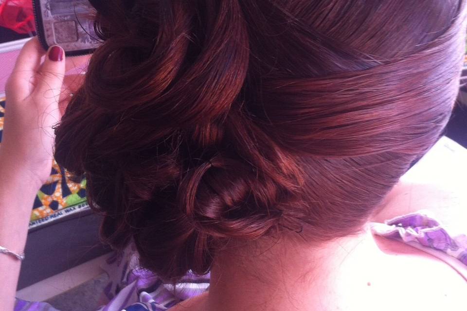 Chignon flou tréssé