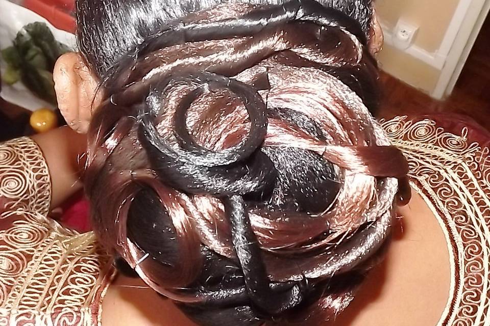 Chignon bas torsadé