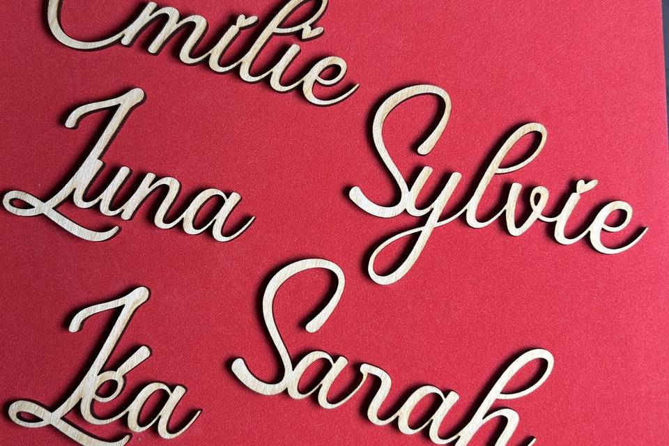 Prénom marque-place personnali