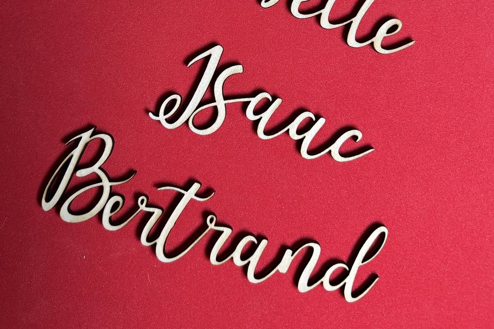 Prénom marque-place personnali