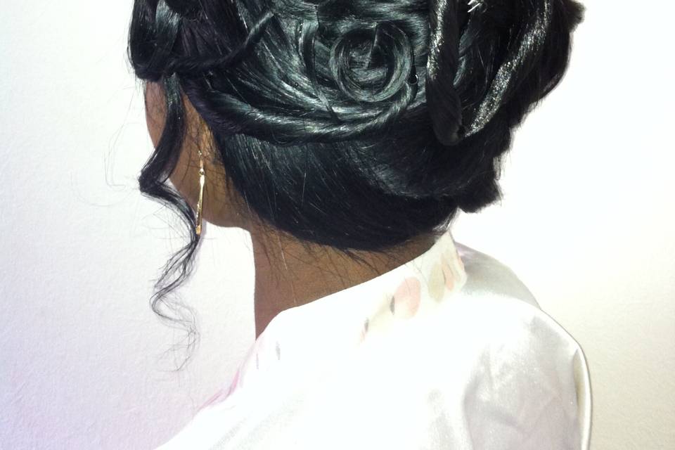 Chignon côté