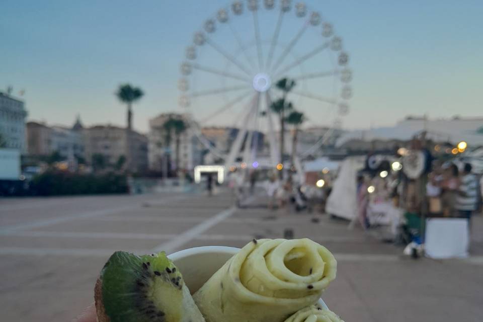 A la glace qui se fait rouler