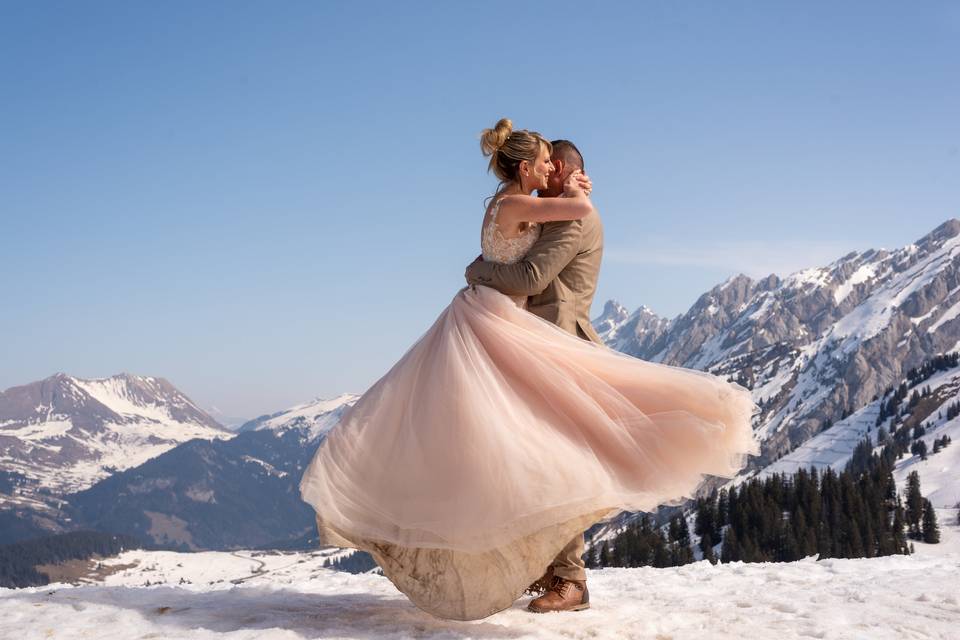 Mariage à la neige