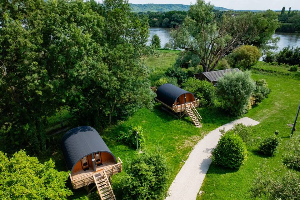 Chalets vue du ciel