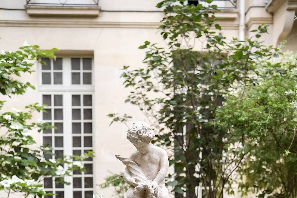 Cocktail fontaine à champagne