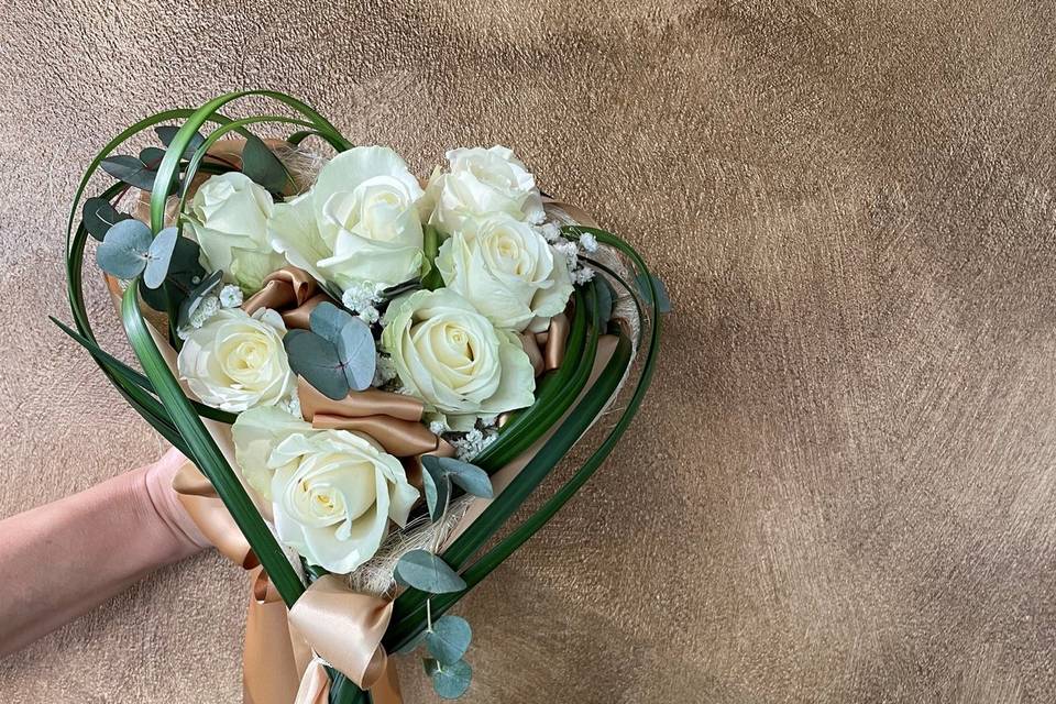 Bouquet mariée coeur