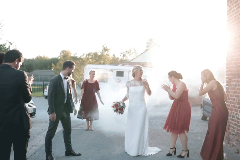 La mariée et ses amis