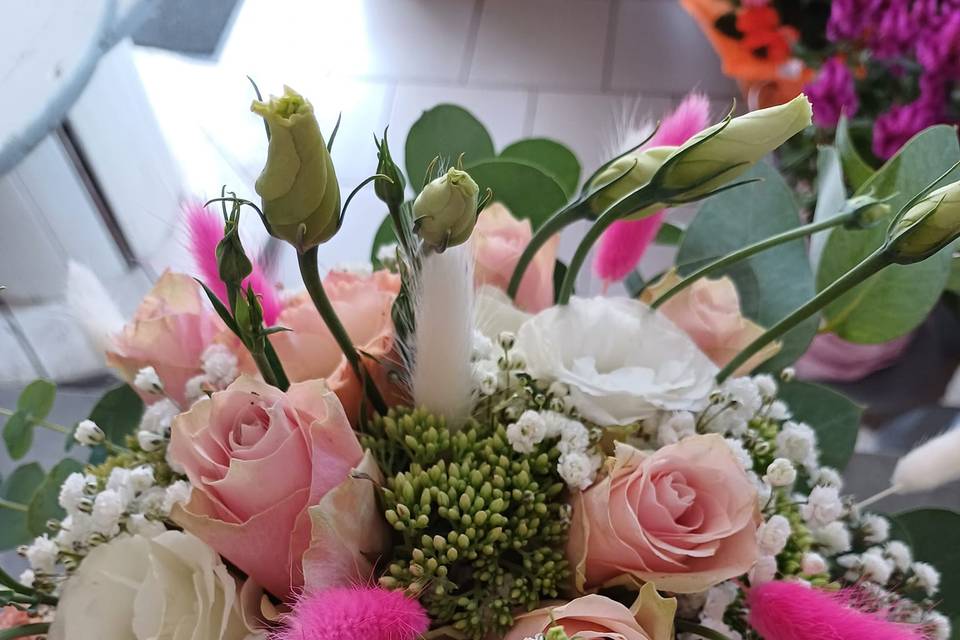Bouquet avec fleurs sechées