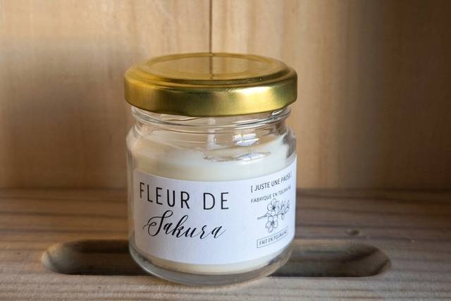 Bougie fleur de sakura