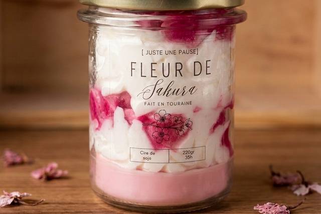 Bougie chantilly Sakura