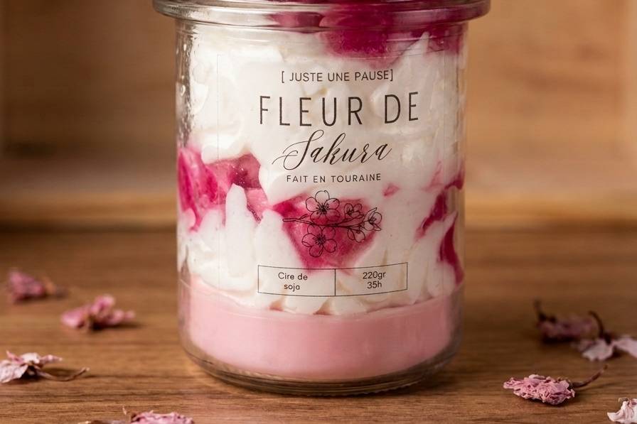 Bougie chantilly Sakura