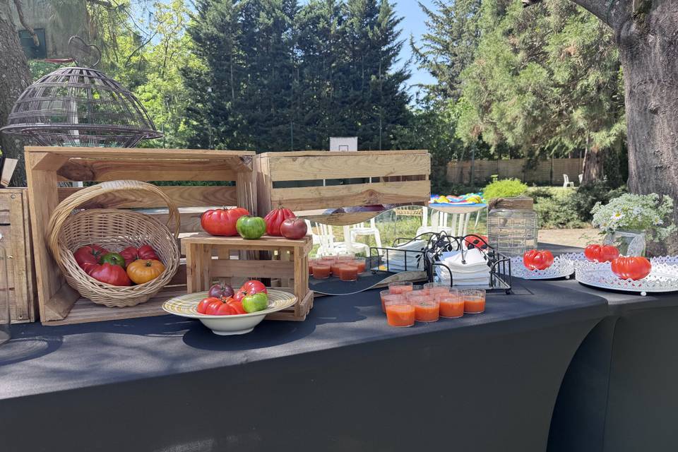 Buffet de cocktail - bar à gas