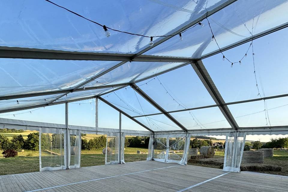 Tente de 10x9 cristal