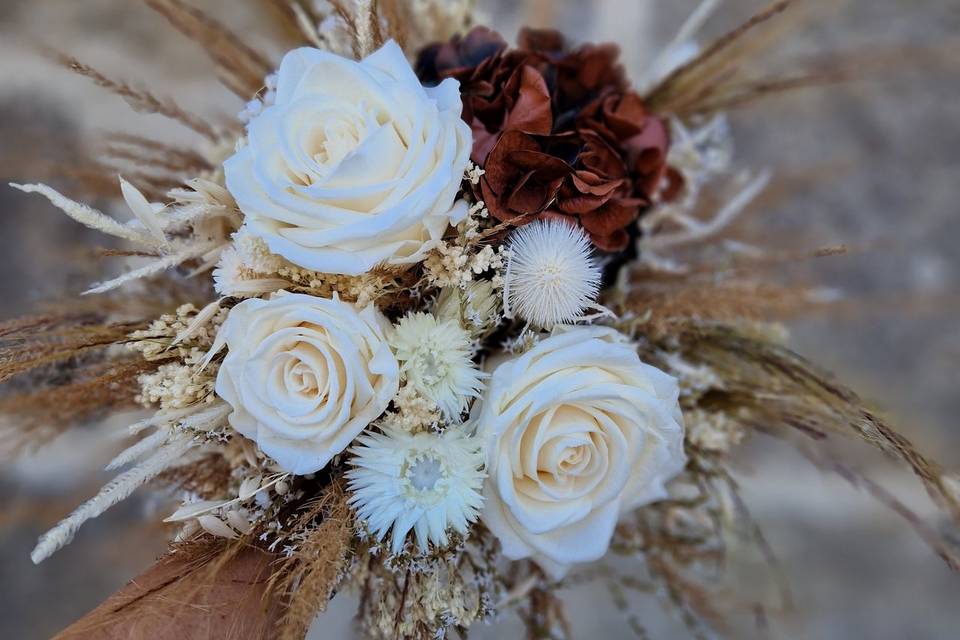 Bouquet de mariée sec/stabilis