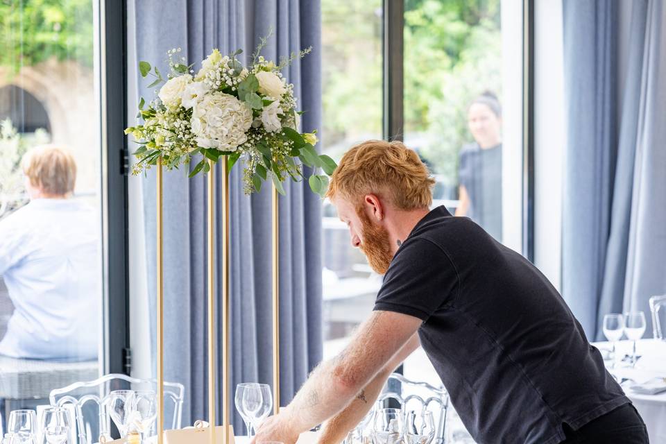 Préparation table