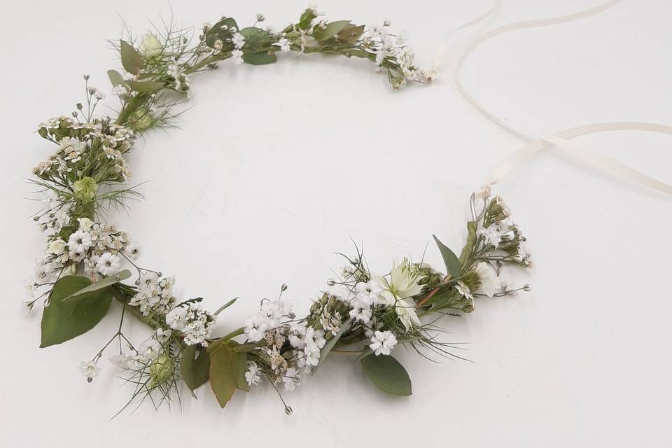 Couronne de fleurs mariée