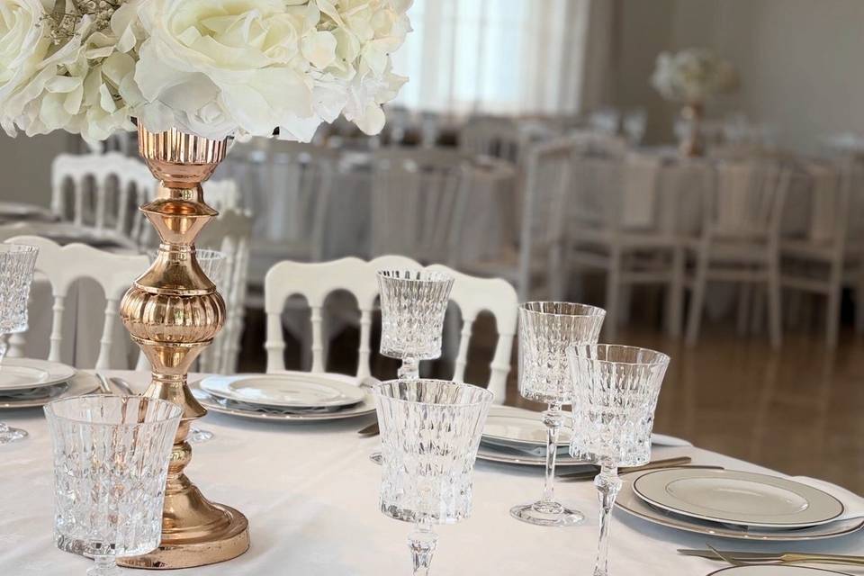 Centre de table : glam/chic