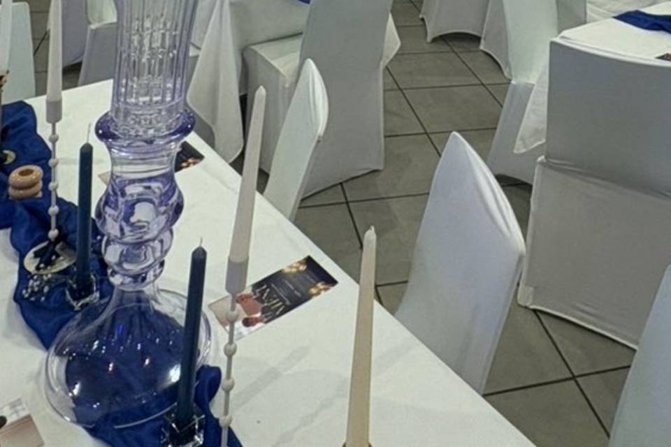 Centre de table en plexiglas
