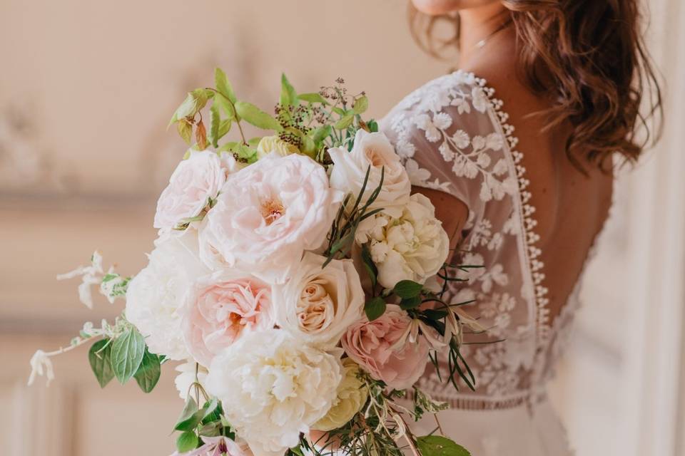 Bouquet de mariée château Cons